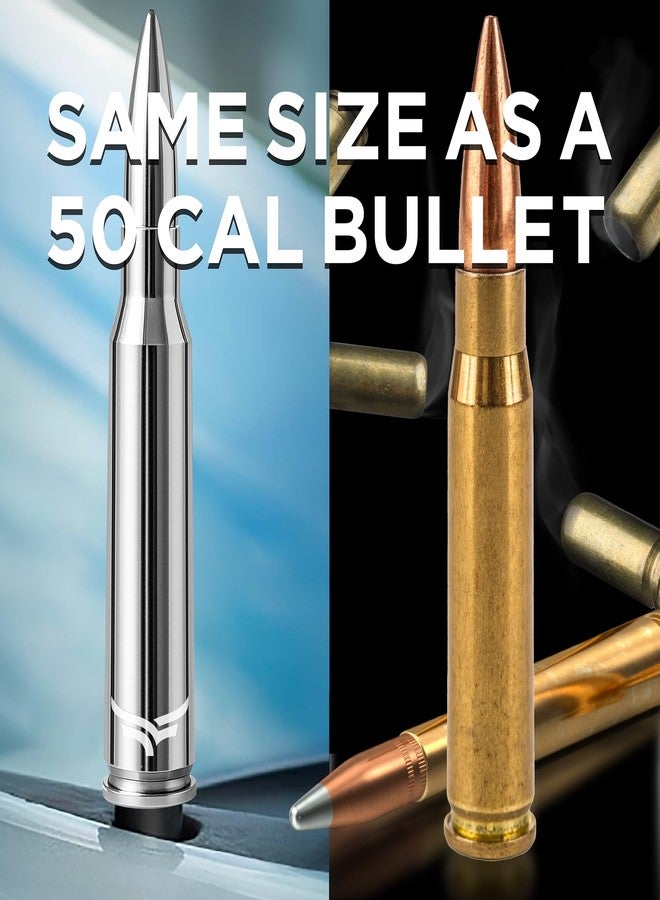 EcoAuto 50 Cal Badass Bullet Antenna® Fits Chevy Silverado & GMC Sierra Truck Accessories — Short Replacement Antenna for Trucks — Chevy Silverado 1500 Accessories — Ditch The Whip & Upgrade Your Truck - Image 5